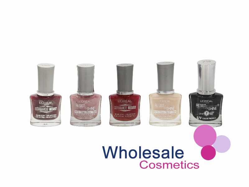 6 x L'Oreal Resist And Shine Nail Polish - ASSORTED